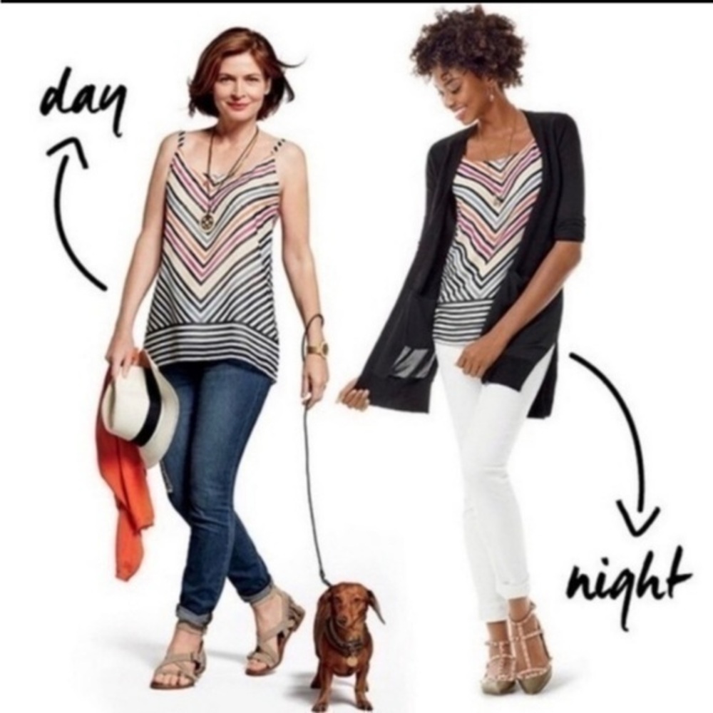 CAbi Striped Linea Cami #5043 Spring